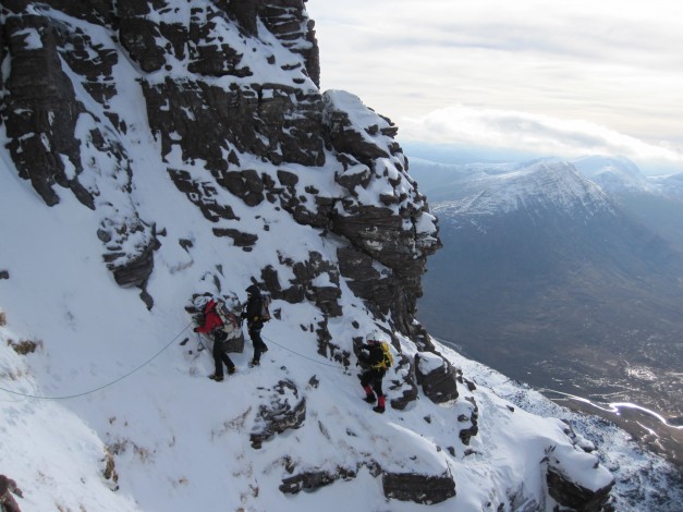 Mountaineering Negotiating Steep ground