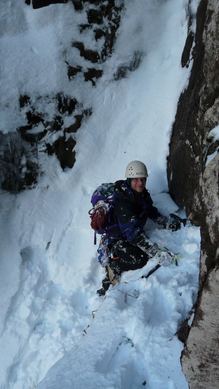 1 Grade III gully climbing Xmas 2
