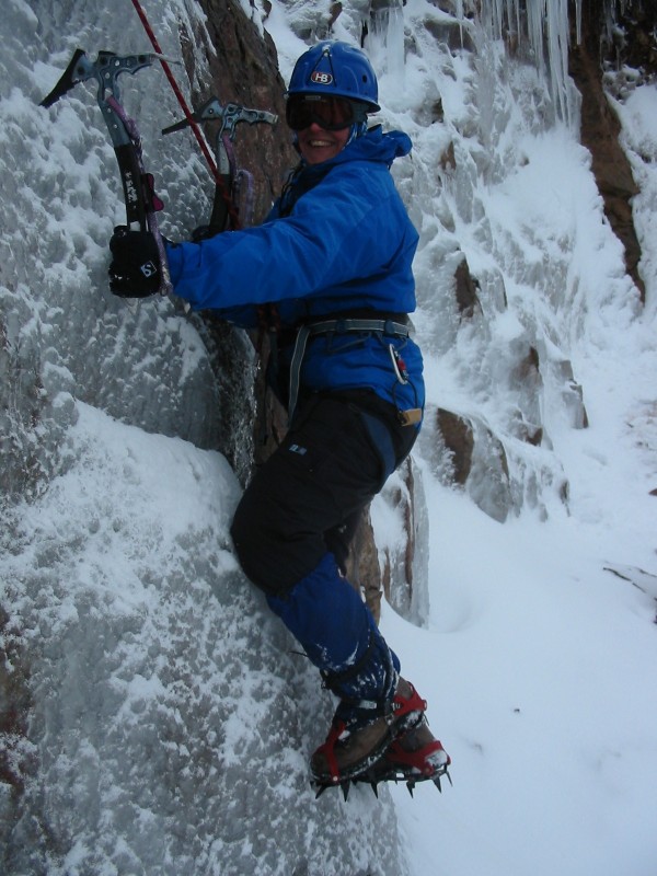 Steep ice on Meall Gorm Applecross peninsula