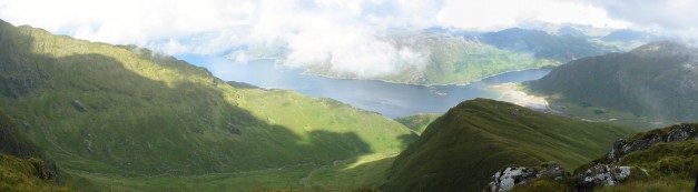 loch hourn from ladhair bhein