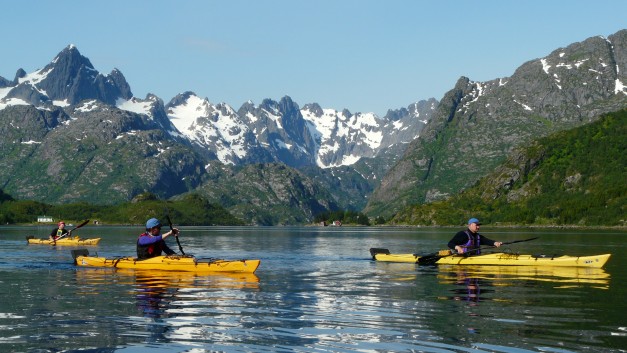 The Trollfjord mountains